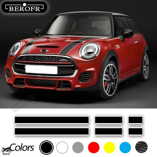 【並行輸入品】 ミニクーパー F56 R56 F55 F57 R57 JCW フード ステッカー ボ...