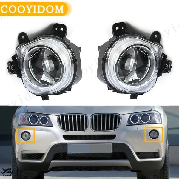 【並行輸入品】 フロント バンパー LED フォグ ライト ランプ DRL ランプ BMW X3 F...