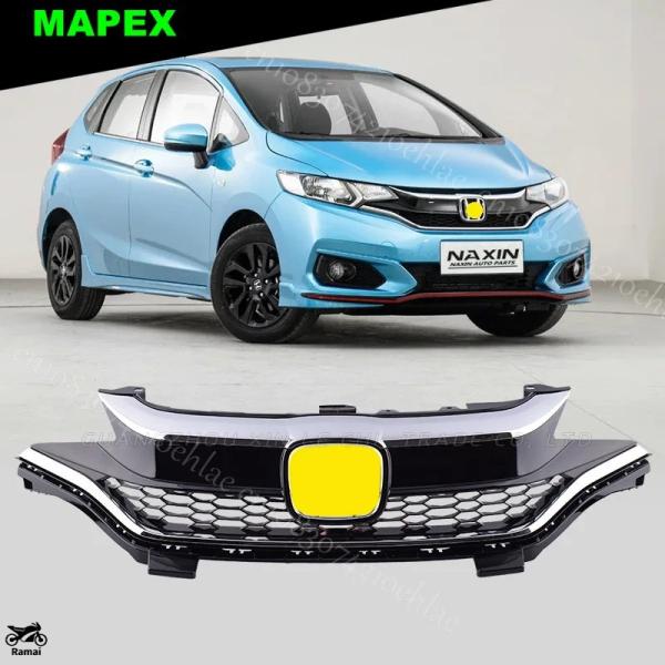 【並行輸入品】 2018年-2020年 ホンダ ジャズ フロント バンパー メッキ ハニカム グリル...