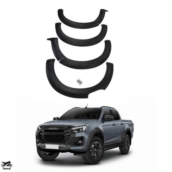 【並行輸入品】 マット ブラック OEM デザイン ARCH フェンダー FLARE Isuzu D...