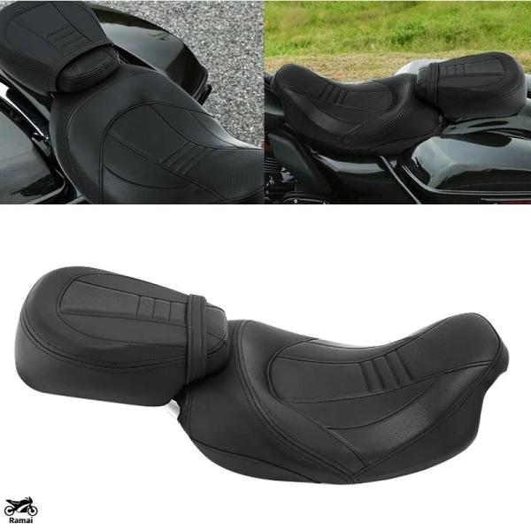 【並行輸入品】 バイク ドライブr シート Two-Up フロント リア シート ハーレー ツーリン...