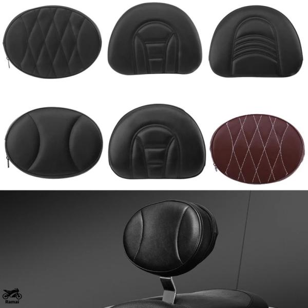 【並行輸入品】 バイク Sissy ドライブr バックレスト パッド ブラック ハーレー モデル E...