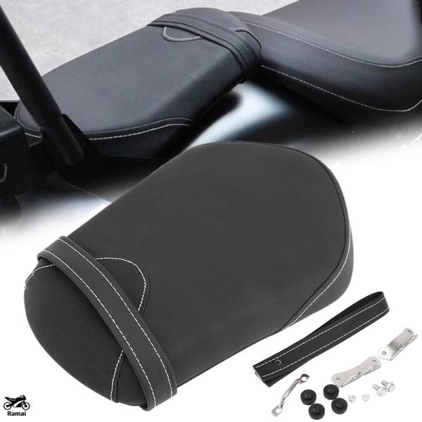 【並行輸入品】 バイク ブラック レザー リア シート クッション ヤマハ Bolt 950 XV9...