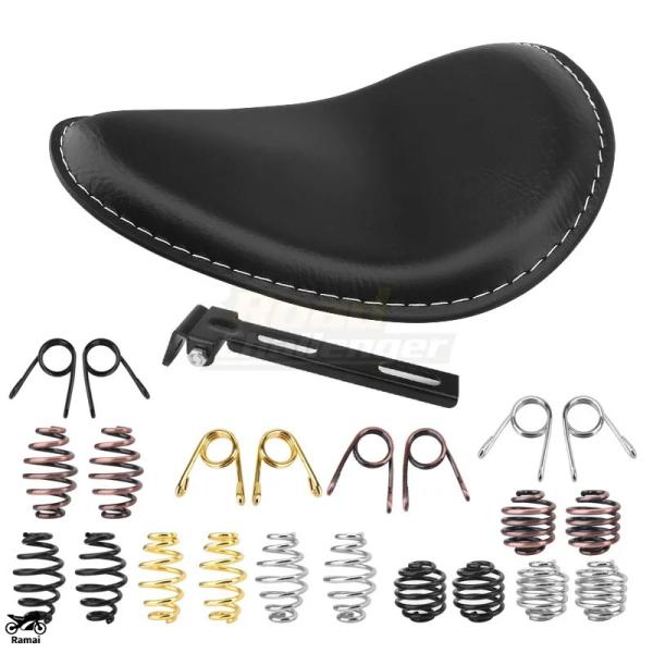 【並行輸入品】 ブラック モト ソロ ドライブr シート スプリング ブラケット キット ハーレー ...