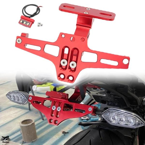 【並行輸入品】 バイク レッド ウィンカー リア プレート マウント ホルダー カワサキ Z750 ...