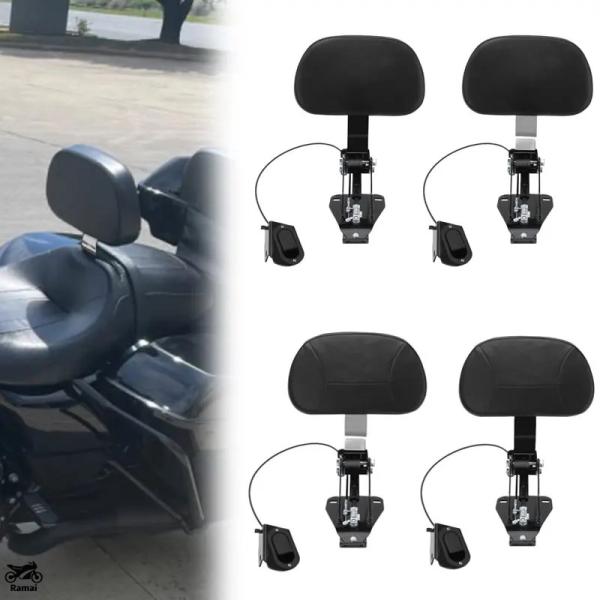 【並行輸入品】 バイク 調整可 バックレスト フロント ドライブr ライダー バックレスト パッド ...