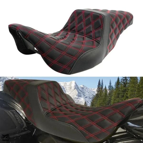 【並行輸入品】 Two-up シート クッション バイク ドライブr リア シート ハーレー ツーリ...