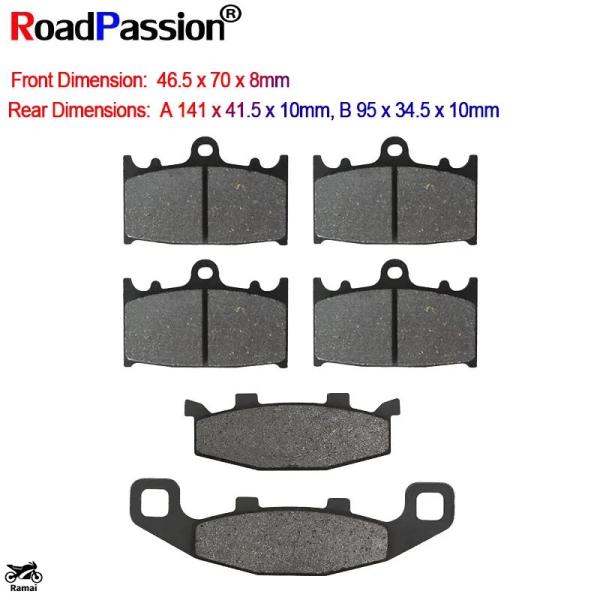 【並行輸入品】 バイク フロント リア ブレーキ パッド ディスク カワサキ ZZR400 GPz9...