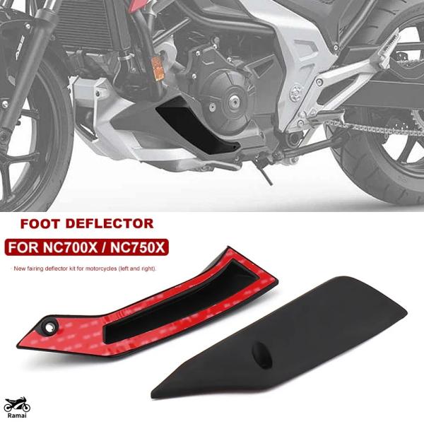 【並行輸入品】 フット ディフレクター フェアリング キット バイク ブラック ホンダ NC750X...