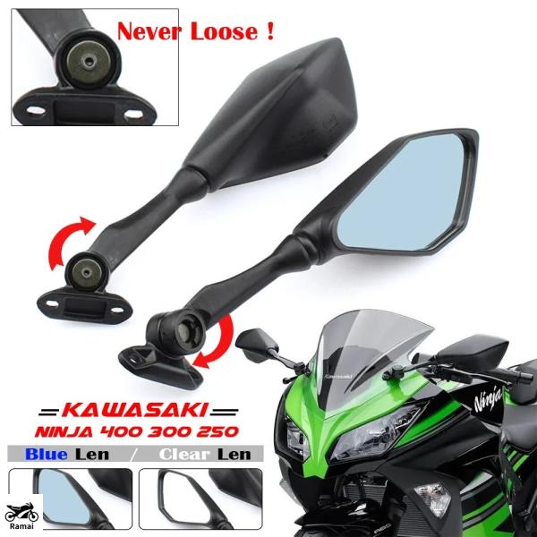 並行輸入品 バイク 調整可 ミラー スポーツ バイク リア サイド ミラー カワサキ ニンジャ 30...