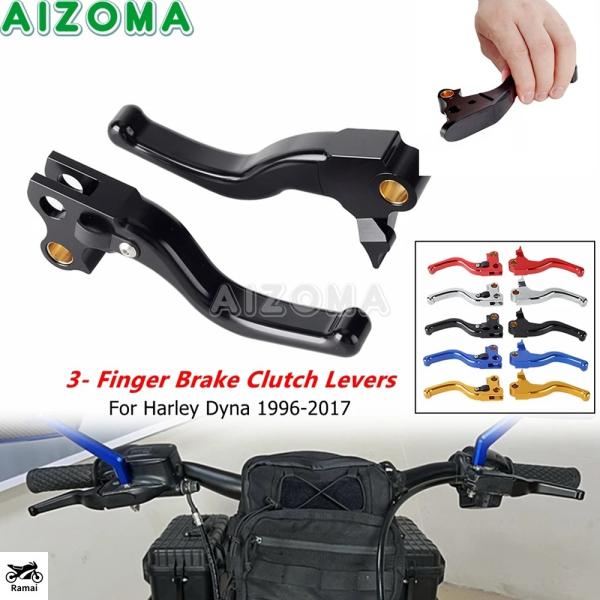 【並行輸入品】 ハーレー ダイナ ブレーキ クラッチ 3 フィンger ハンドル レバー フィット ...