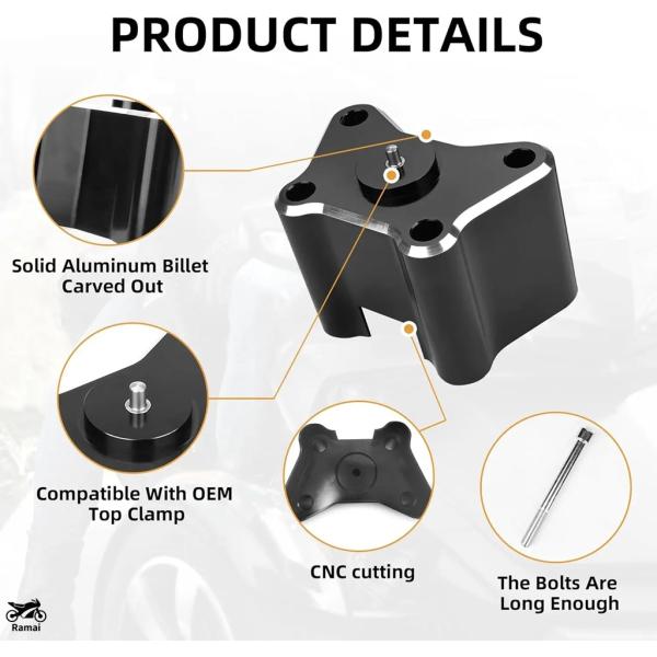 【並行輸入品】 Can AM Spyder バイク 2" ハンドル バー ライザーs F3/F3S/...