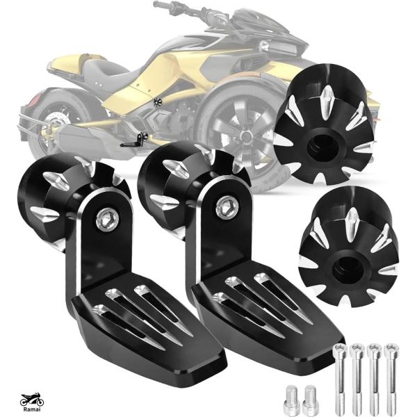 【並行輸入品】 Can Am ATV フットレスト, 360° 調整可 Floorboard フット...