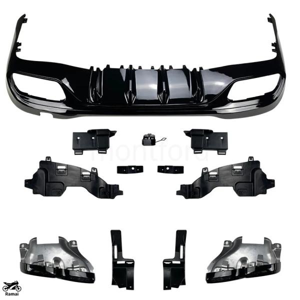 【並行輸入品】 リア バンパー デュフューザー ベンツ W206 C クラス C200L C240 ...