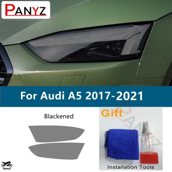 【並行輸入品】 ヘッドライト スモーク ブラック 保護 フィルム TPU ステッカー アウディ A3...