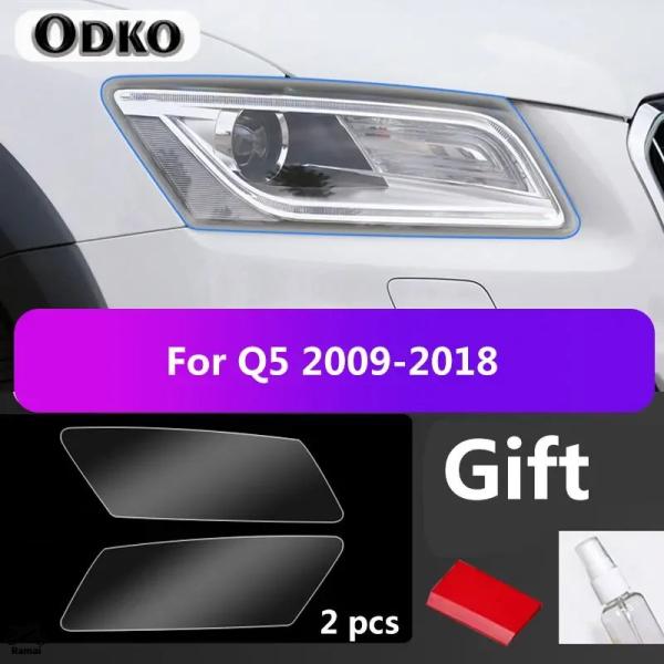 【並行輸入品】 2P アウディ Q5 8R FY カバー ヘッドライト 保護 フィルム 透明 ステッ...