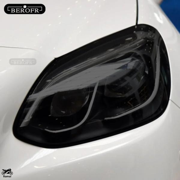 【並行輸入品】 ヘッドライト ブラック 保護 フィルム 透明 TPU ステッカー ベンツ SLC ク...