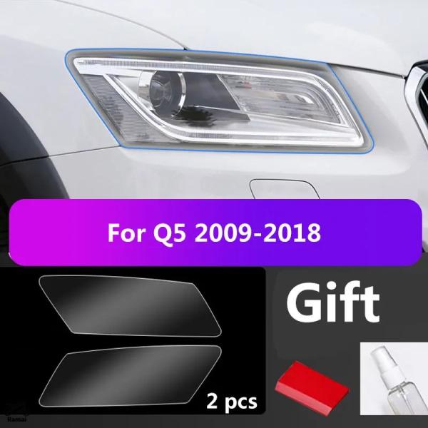 【並行輸入品】 2P アウディ Q5 8R FY カバー ヘッドライト 保護 フィルム 透明 ステッ...