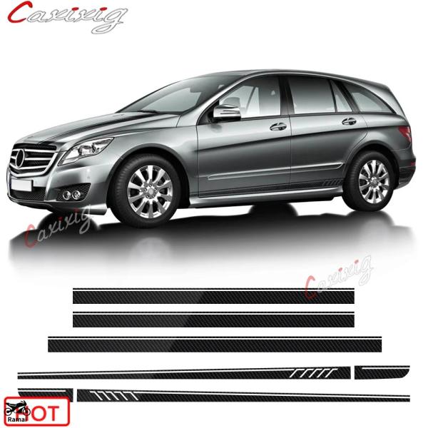 【並行輸入品】 507 サイド スカート ステッカー ボンネット ルーフ リア ストライプs デカー...