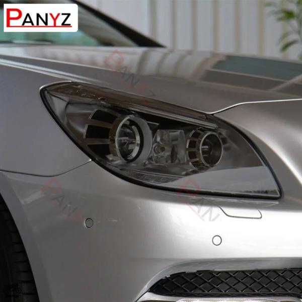 【並行輸入品】 2 Pcs ヘッドライト 保護 フィルム 透明 ブラック TPU ステッカー ベンツ...