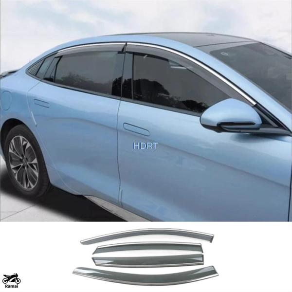 並行輸入品 ウィンドウ バイザー BYD シール Atto 4 2022年 + 風防 サン 雨 ディ...