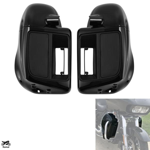 【並行輸入品】 バイク ベントed フェアリング スピーカー ボックス Pod ハーレー FLHX ...