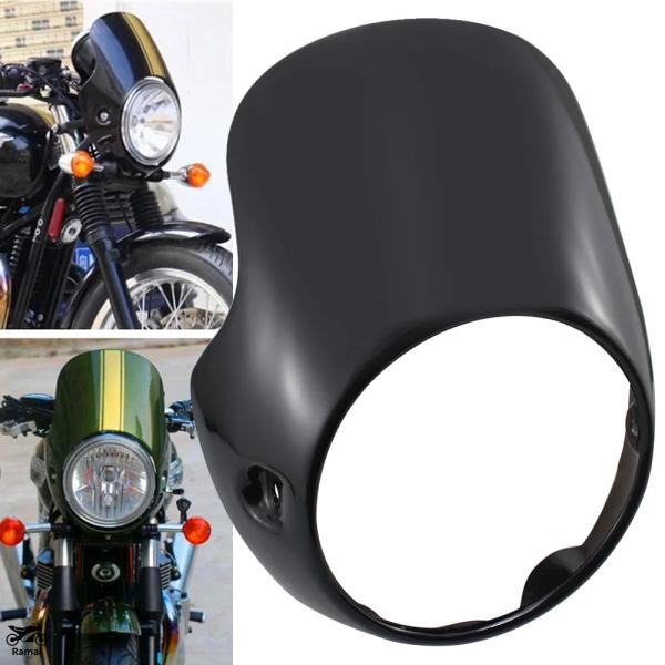 【並行輸入品】 バイク カフェレーサー ヘッドライト フェアリング カウル トライアンフ ボンネビル...