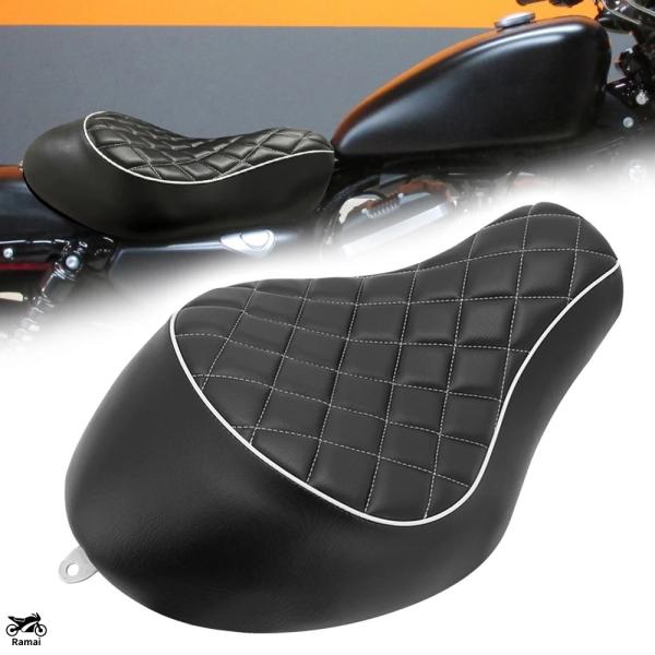 【並行輸入品】 バイク フロント ドライブr ロー ソロ シート クッションs ブラック ハーレー ...
