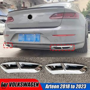 【並行輸入品】 VW アルテオン 2018年 2019年 2020年 2021年 2022年 2023 Four エキゾースト リア バンパー メッキ ブラック sorise カスタム パーツ