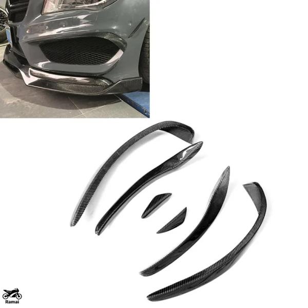 【並行輸入品】 カーボン 2013年-2015年 ベンツ CLA ブラック リップ フロント バンパ...