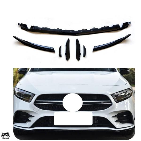 【並行輸入品】 ブラック リップ フロント バンパー プロテクト フロント スカート スポイラー ベ...