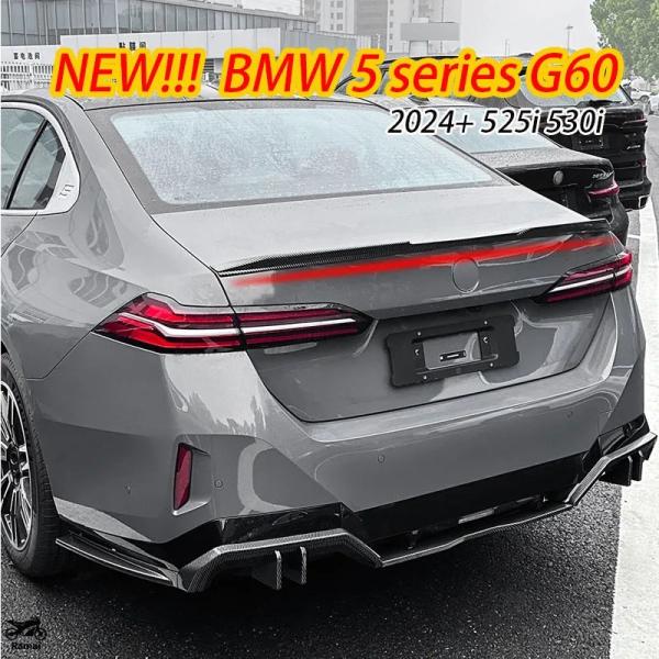 【並行輸入品】 BMW 5 シリーズ I5 G60 2024 MP ブラック スポイラー ウィング ...