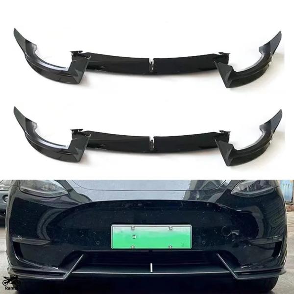 【並行輸入品】 モデル Y テスラ モデル Y ブラック リップ フロント バンパー プロテクト フ...