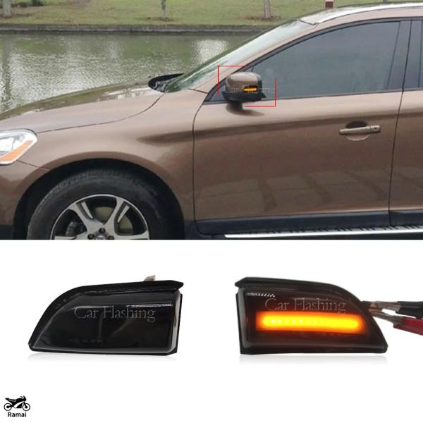 【並行輸入品】 ボルボ 08-13 XC60 ミラー ライト, リア ミラー LED ウィンカー, ...