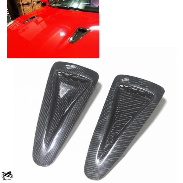 【並行輸入品】 2pc フロント エンジン フード エアベント カバー ニッサン R35 GTR G...