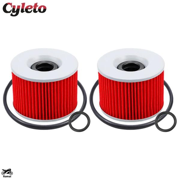 【並行輸入品】 2/4/6 Pcs バイク オイル フィルタ― カワサキ GPZ400R GPZ60...