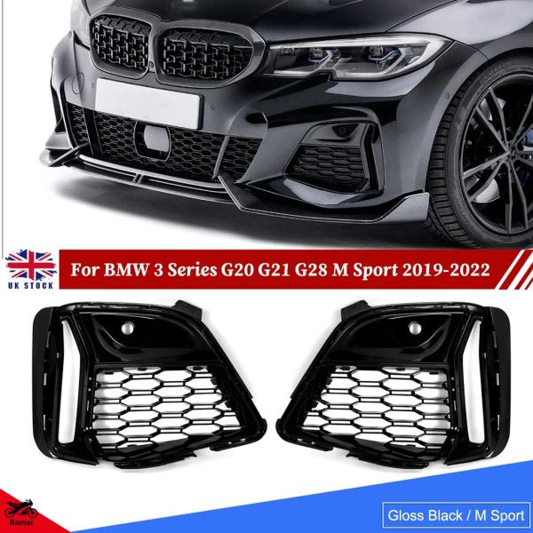 並行輸入品 M スポーツ フロント フォグ ライト グリル BMW 3 シリーズ G20 G22 G...