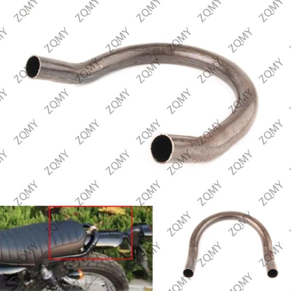 【並行輸入品】 未塗装 バイク リア シート Loop フレーム Hoop エンド 230mm カフ...