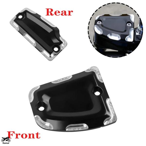 【並行輸入品】 バイク CNC フロント リア ブレーキ Fluid リザーバー カバー ＆ エンジ...