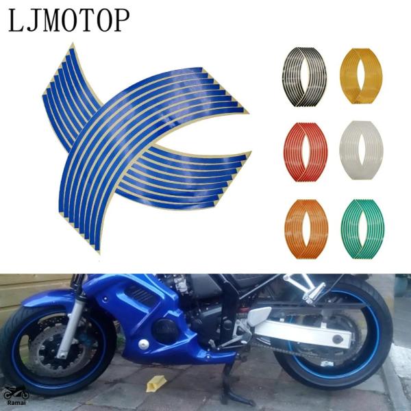 【並行輸入品】 バイク ホイール ステッカー モトクロス リフレクター 反射 デカール リム タップ...