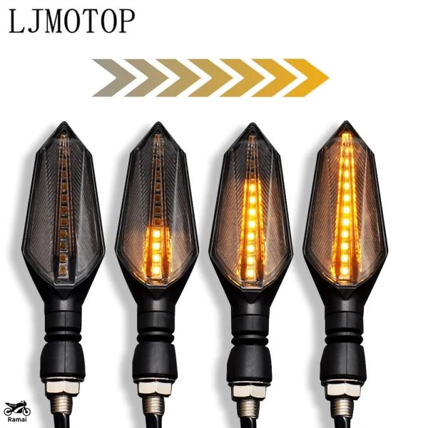 【並行輸入品】 バイク ウィンカーs フラッシュ LED テール ストップ ランプ インジケータ― ...