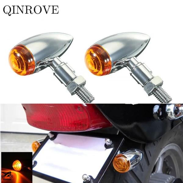 【並行輸入品】 レトロ バイク LED ウィンカー 12V アルミ 金属 Flash ランプ 汎用 ...
