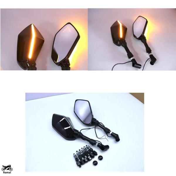 【並行輸入品】 10mm バイク リア ミラー ケース カワサキ ER6N ゼファー Z750 Z1...