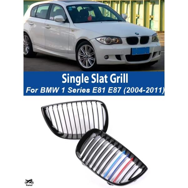 【並行輸入品】 Single ライン Shiny ブラック マットr M デザイン グリル フロント...