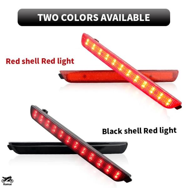 【並行輸入品】 2P LED リア バンパー リフレクターs ブレーキ ライト テール ストップ 警...