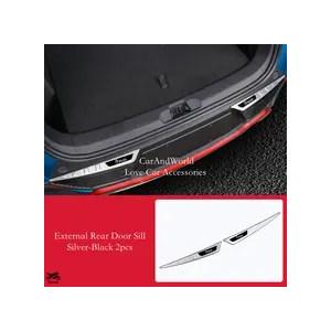 【並行輸入品】 ステンレス リア ドア Suff プレート テール ゲート ペダル カバー Dece...