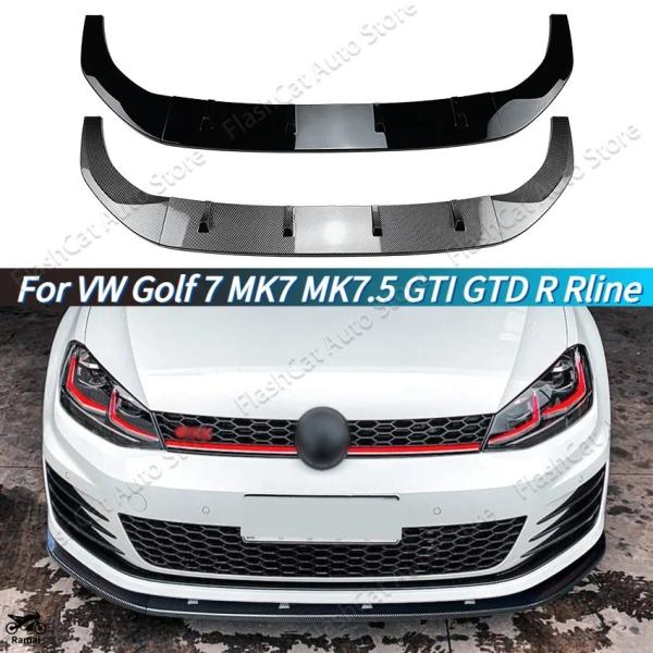 【並行輸入品】 スプリッター デュフューザー キット MK7 MK7.5 フロント バンパー カナー...