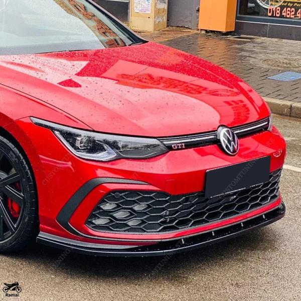 【並行輸入品】 3P CS フロント バンパー リップ スポイラー スプリッター VW ゴルフ MK...