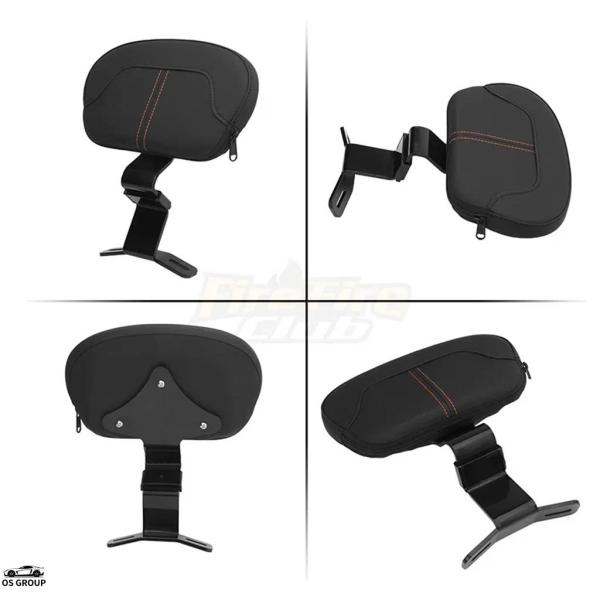 並行輸入品 バイク ブラック フロント ドライブr バックレスト パッド ハーレー CVO ツーリン...
