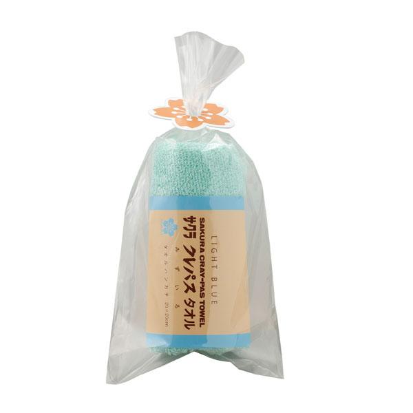 クレパスタオル タオルハンカチ ブルー【rm24108fcb010】